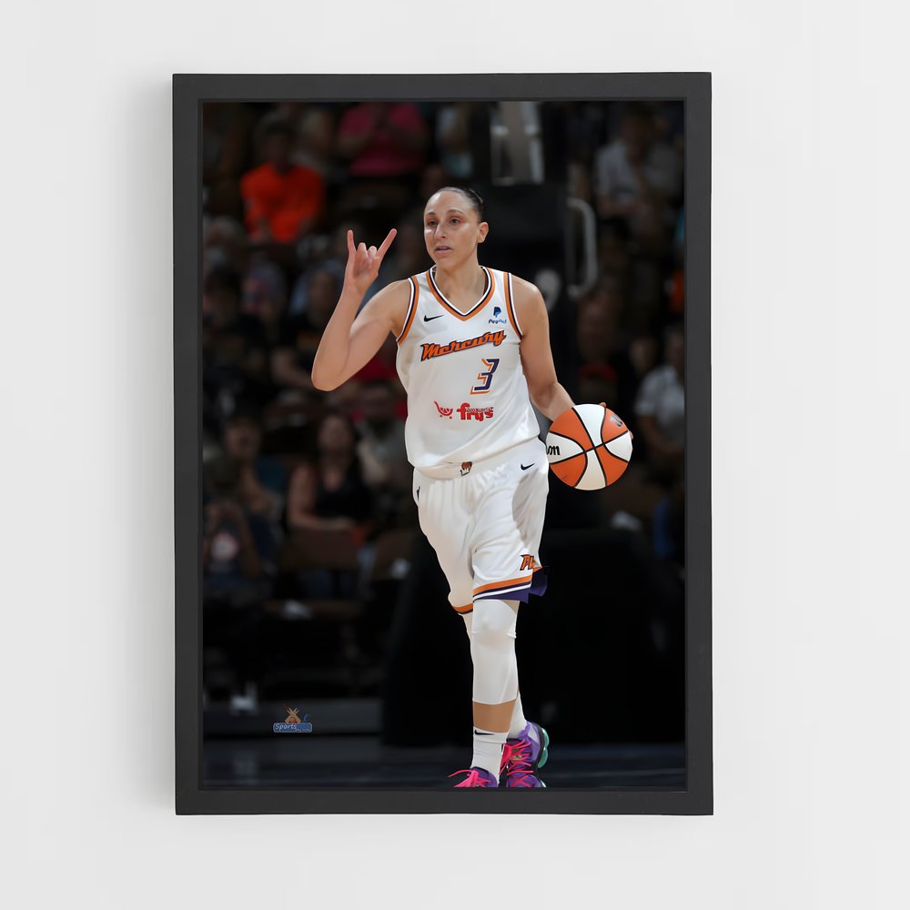 Poster Diana en Action – affiche Basketball (vue 2)